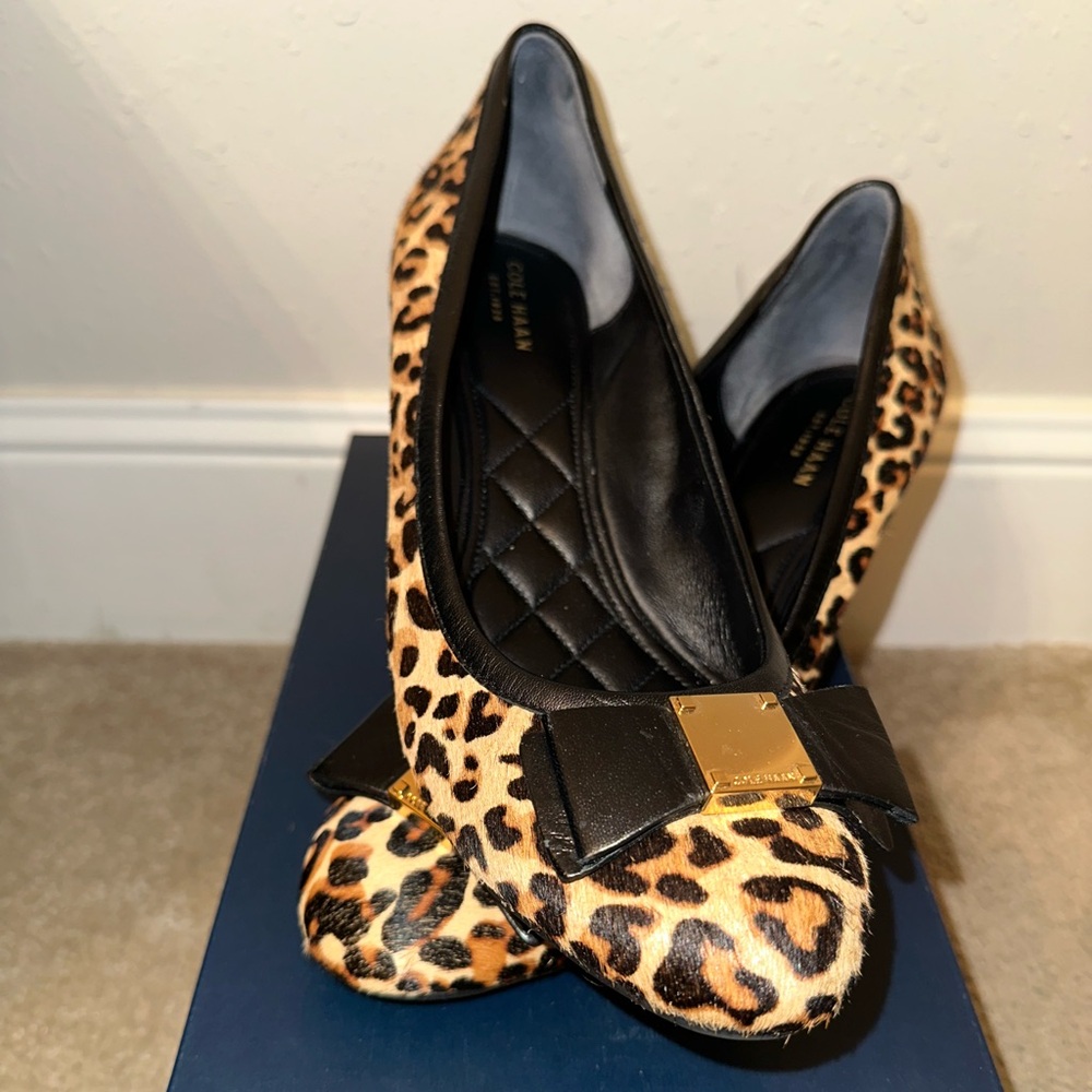 Cole Haan Women Heels size 10- Leopard Print